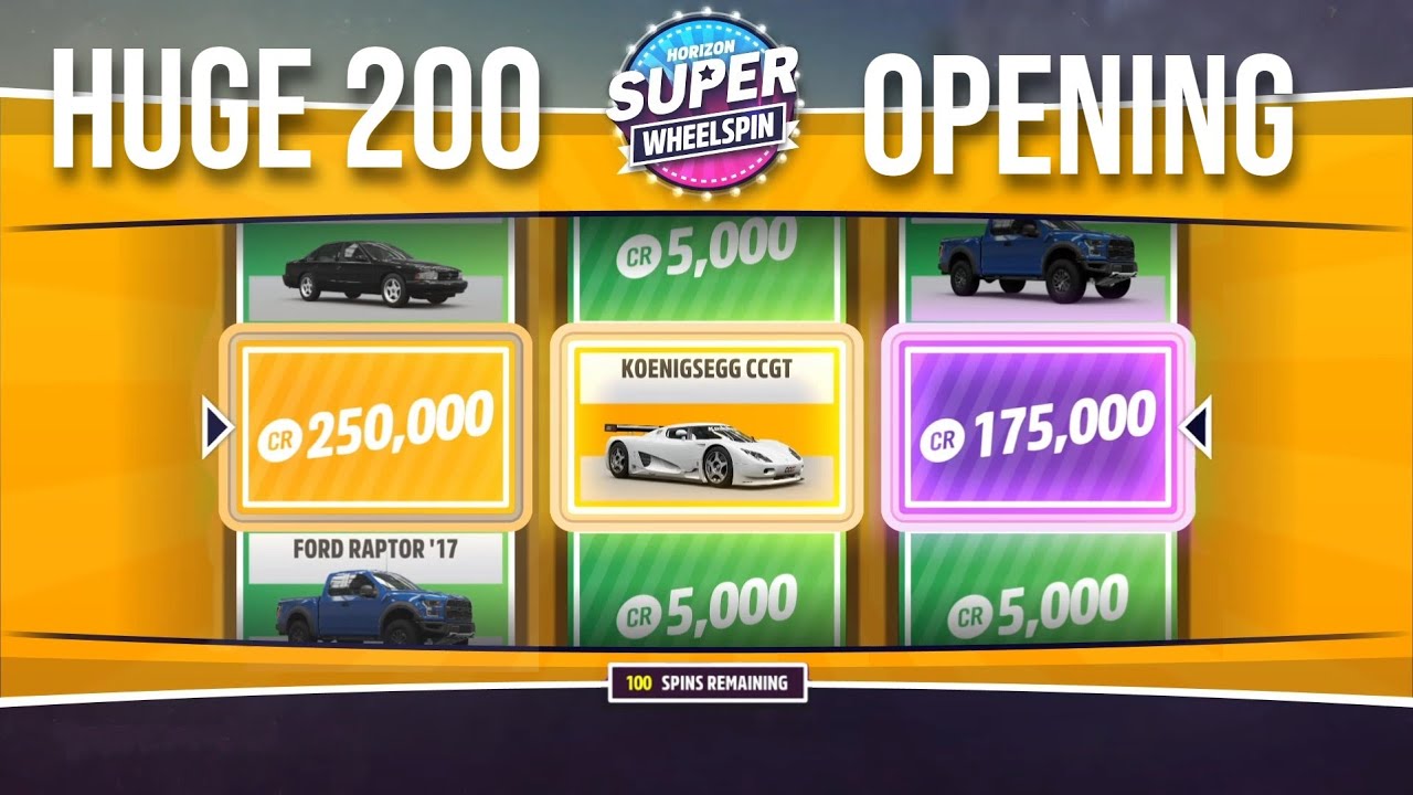 INSANE Forza Horizon 5 Wheelspin Opening 200+ Spins!