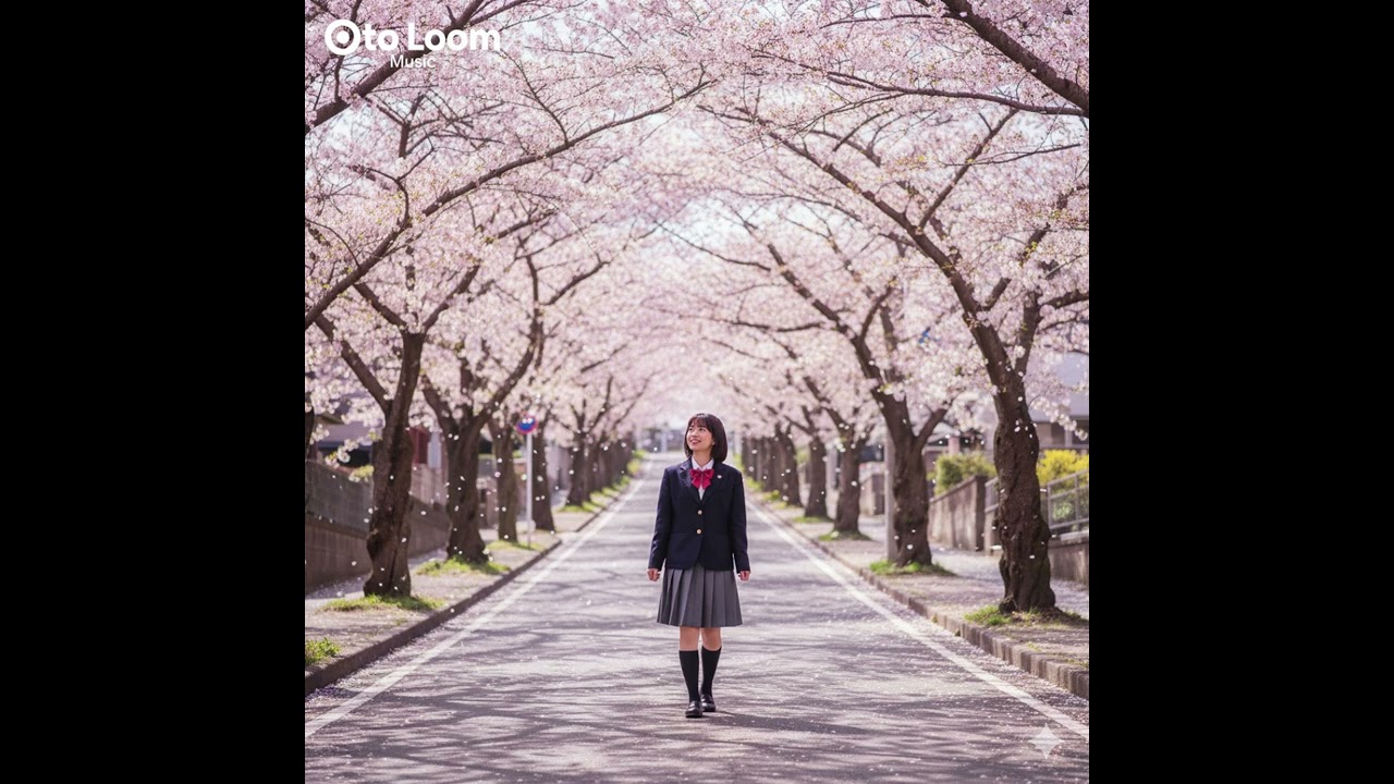 【今日の歌】「桜舞う坂道で」- 桜の花びらが舞う季節、新しい生活への第一歩を踏み出す時の期待と少しの不安、そして輝く未来への希望を歌った90年代風J-POPバラードです。