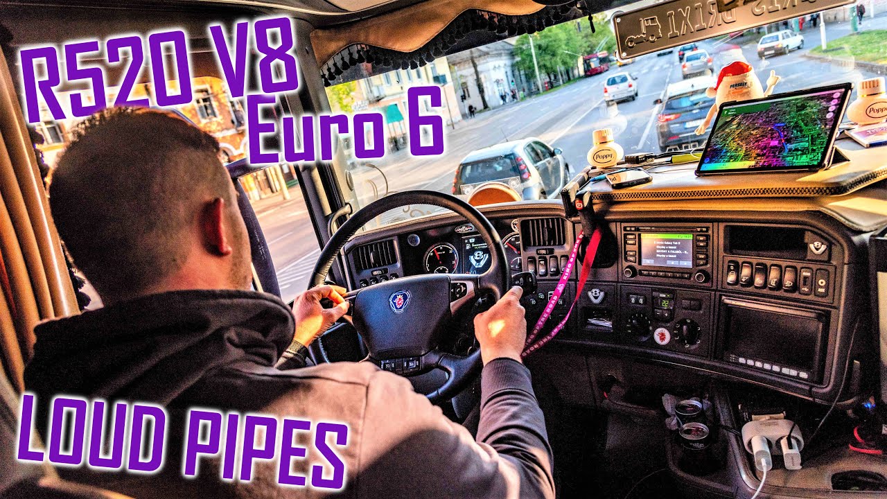 LOUD CITY CRUISE: Scania R520 V8 // *Euro 6* *Brixi Trans*