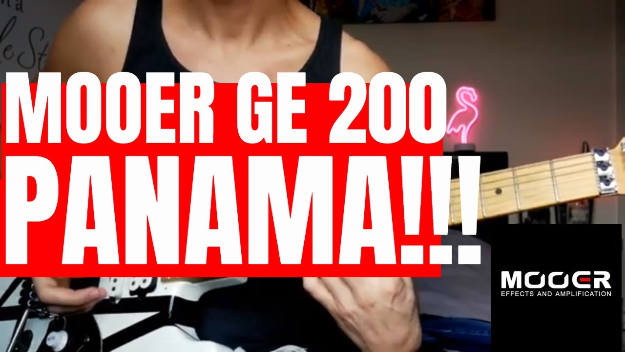 MOOER GE200 - Van Halen - Panama guitar playthrough