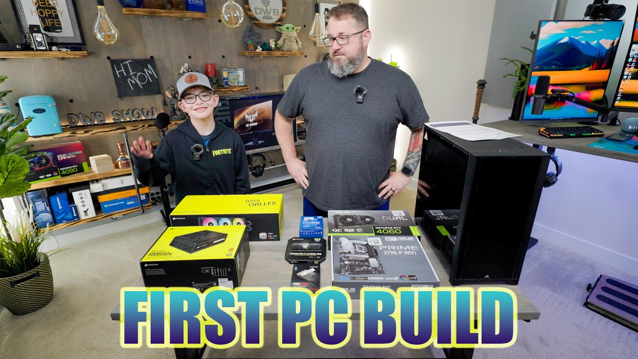 Helping My Nephew Build His First PC - How to Build a PC