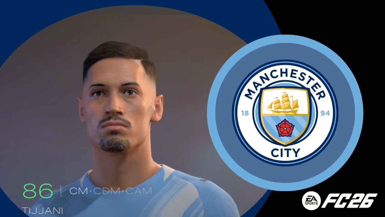 Manchester City Player Faces + Stats | Full Squad | EA FC26