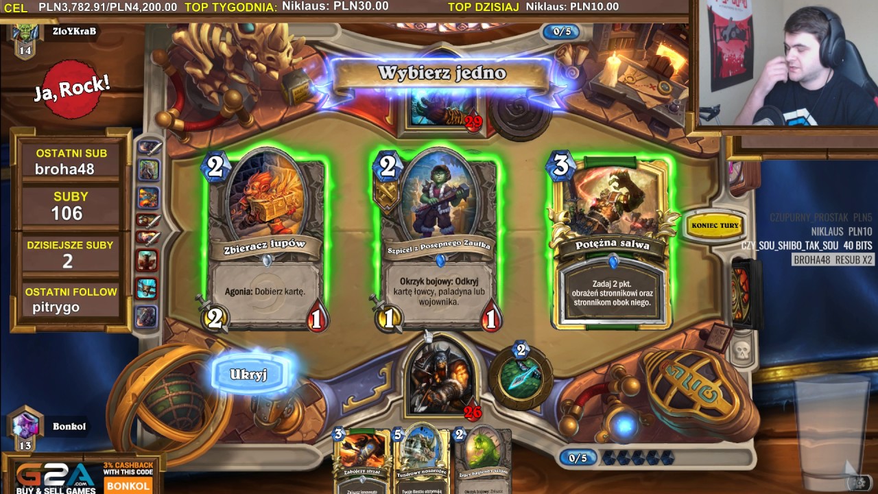 RENO HUNTER całkiem spoko - Rankedy Hearthstone / 20.02.2017 (#3)