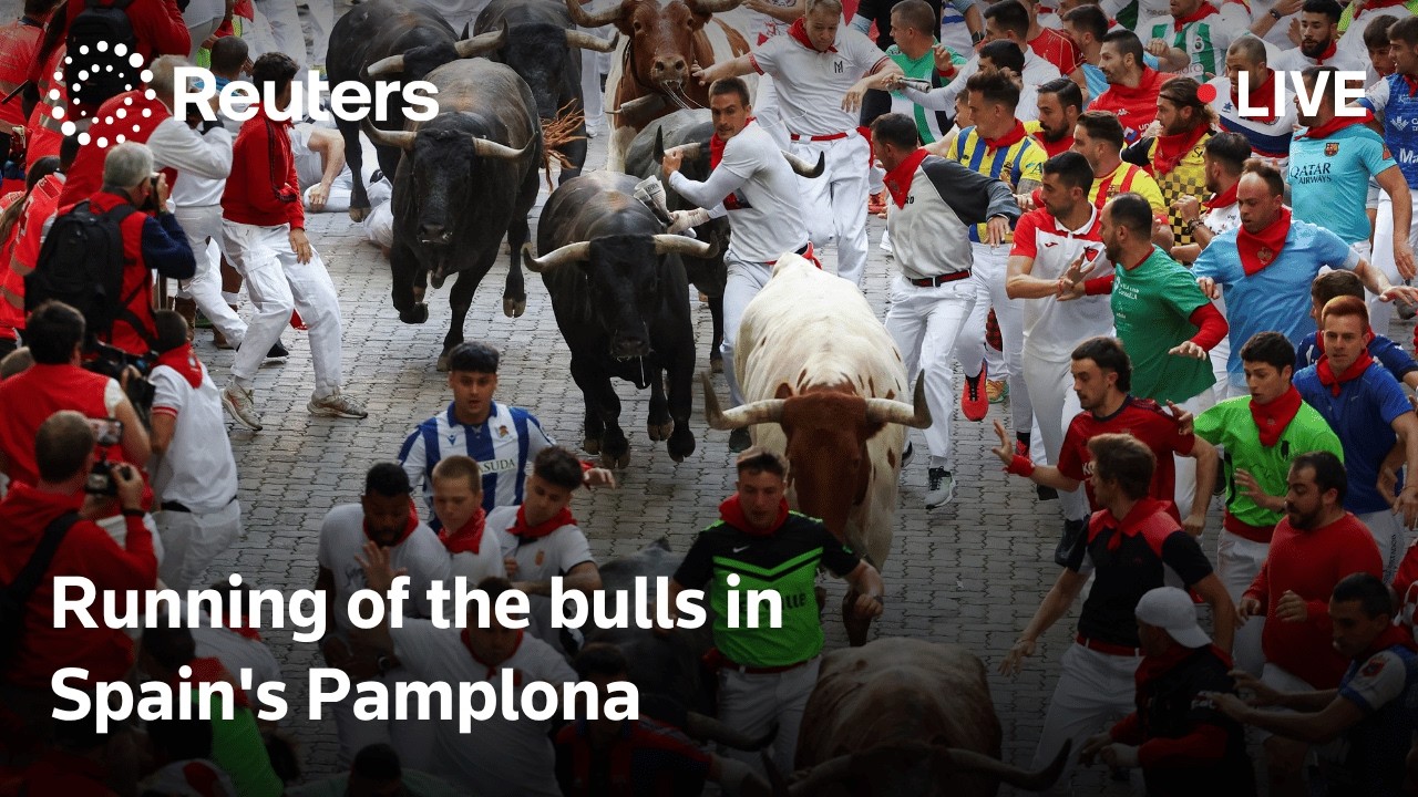 LIVE: Running of the bulls in Spain's Pamplona