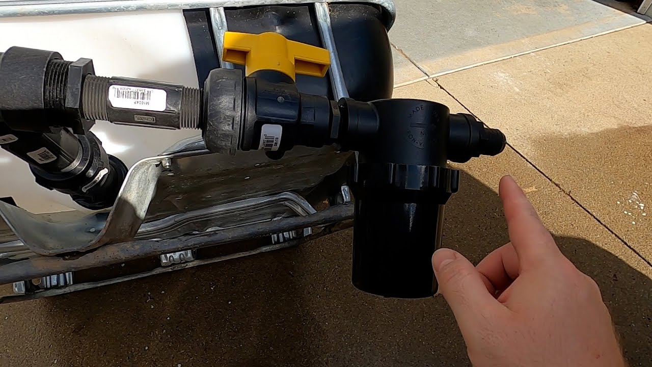 18 - IBC TOTE PLUMBING - Pressure Washing Buffer Tank