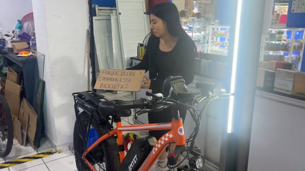 Bicicleta eléctrica amyet eb26 (tipo exposición en español)👍🏻😁👍🏻