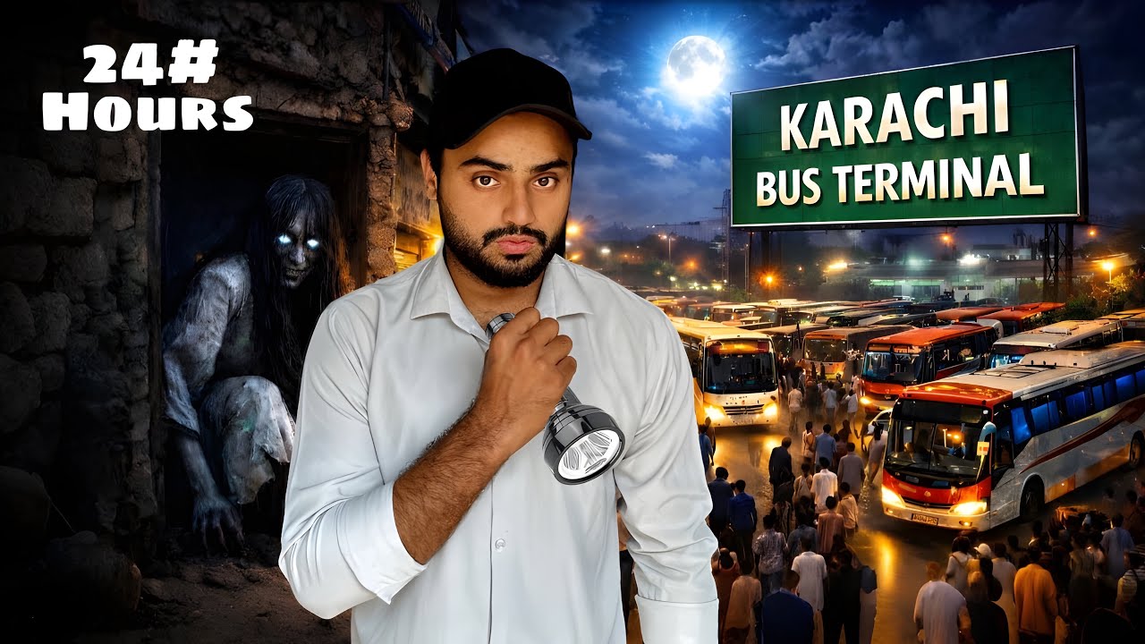 I Survived 24 Hours at Karachi Bus Terminal – Not Easy😮