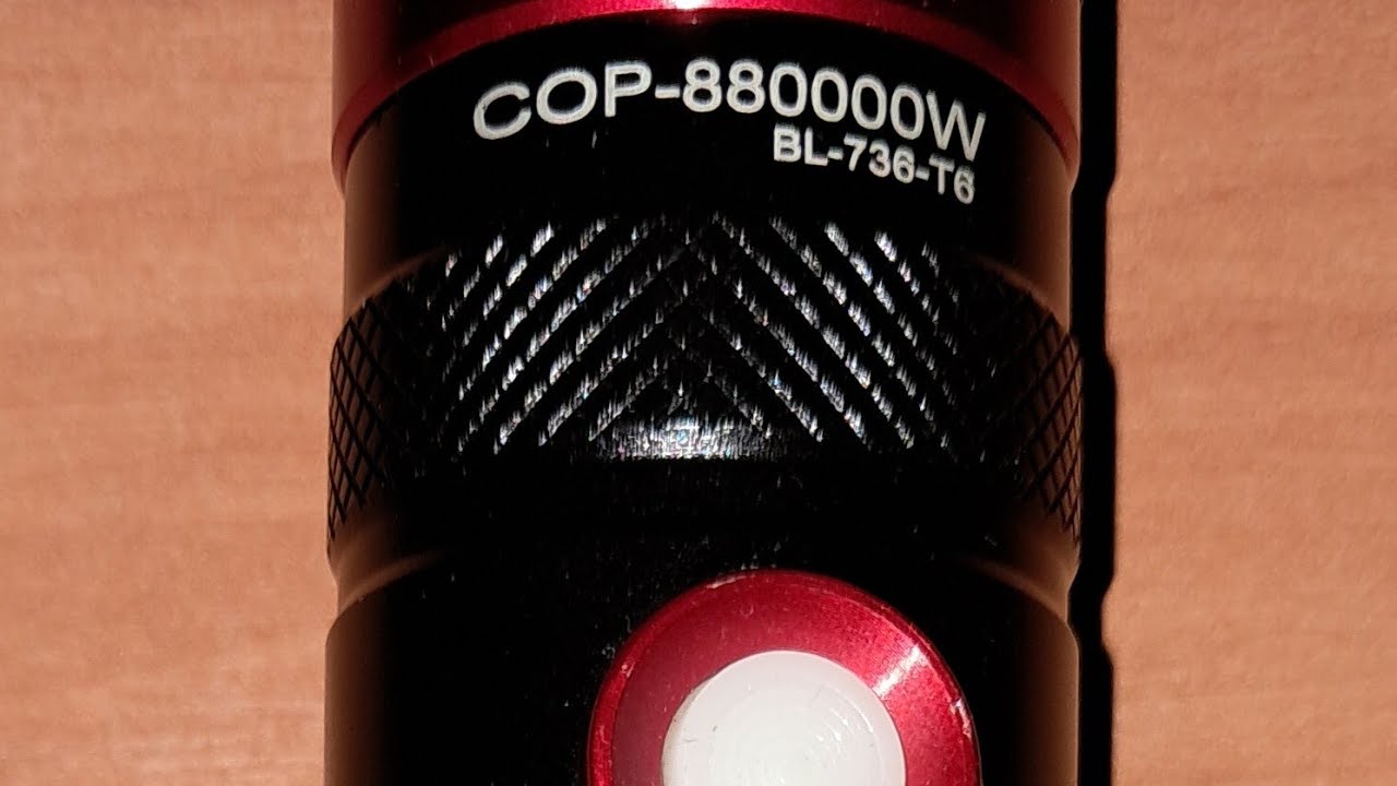 Як розібрати, відремонтувати світлодіодний ліхтарик COP-880000W BL-736-T6