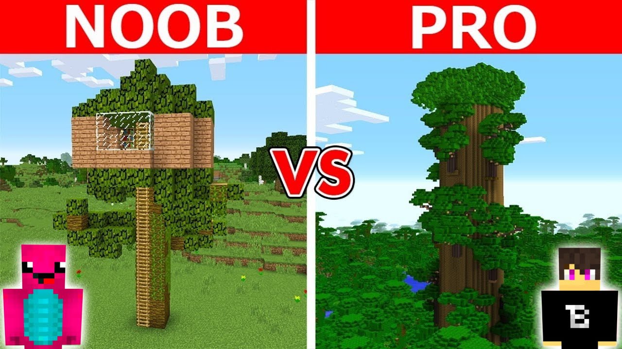 NOOB vs PRO: TITKOS FA HÁZ ÉPÍTŐ KIHÍVÁS!