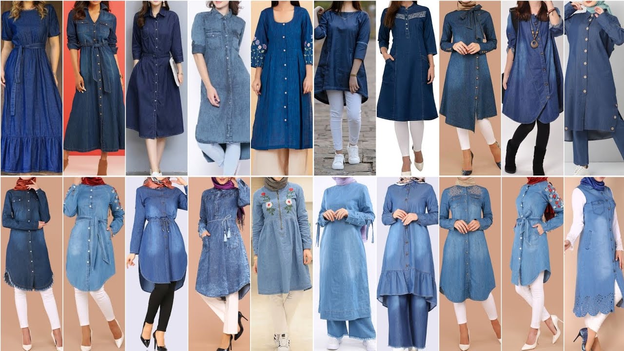 Simple & Stylish Denim Kurti Design Ideas 2023 | Denim Kurti For Girls