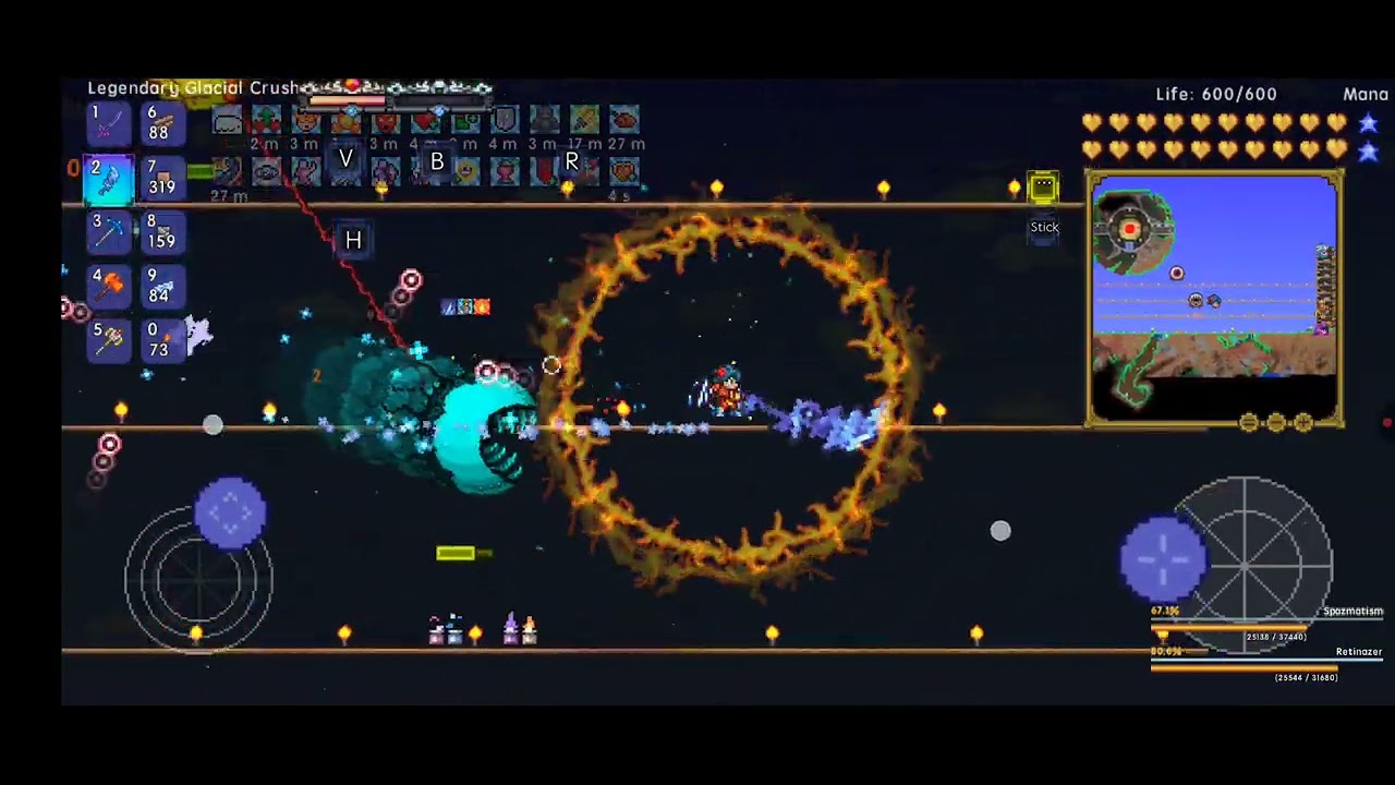 Terraria Calamity Mobile Revengeance Mode - The Twins - Melee