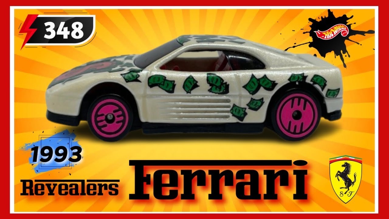 [14 DATOS] Hot Wheels FERRARI 348 ⚡️ [1993] 🔥 Variantes #hhw247 Hot Wheels FERRARI Collection