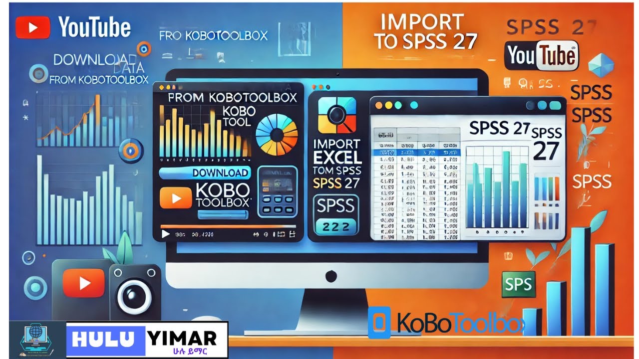 📊 How toExport Data from KoboToolbox & Import Excel Data into SPSS (Version 27) 🌟Amharic and English
