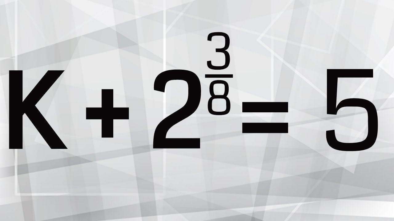 Solving One-step equations with addition and fractions