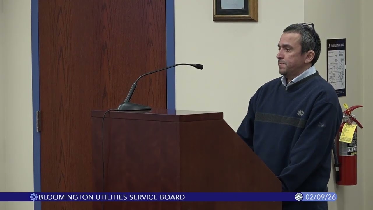 Bloomington Utilities Service Board, February 9, 2026