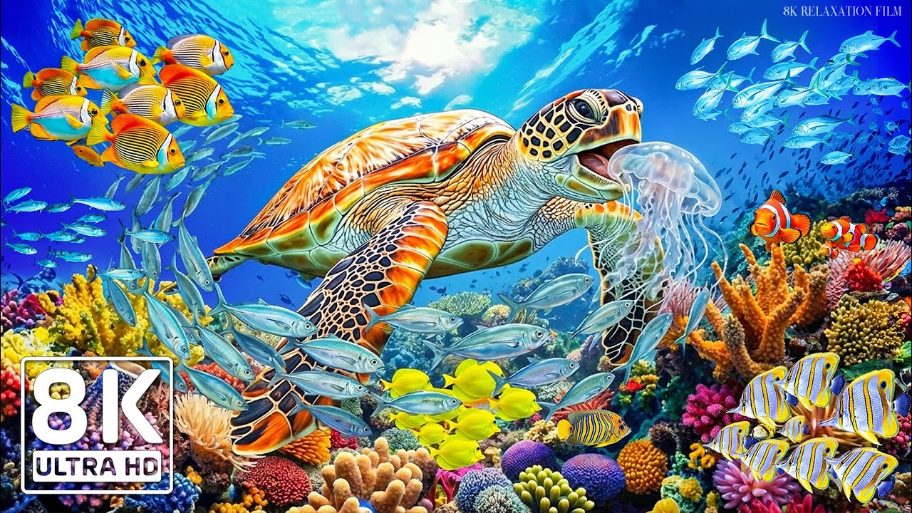 Dive Into the Mesmerizing Underwater Realm🐳 Marvel at Sea Animal in The Best 8K ULTRA HD Aquarium#11