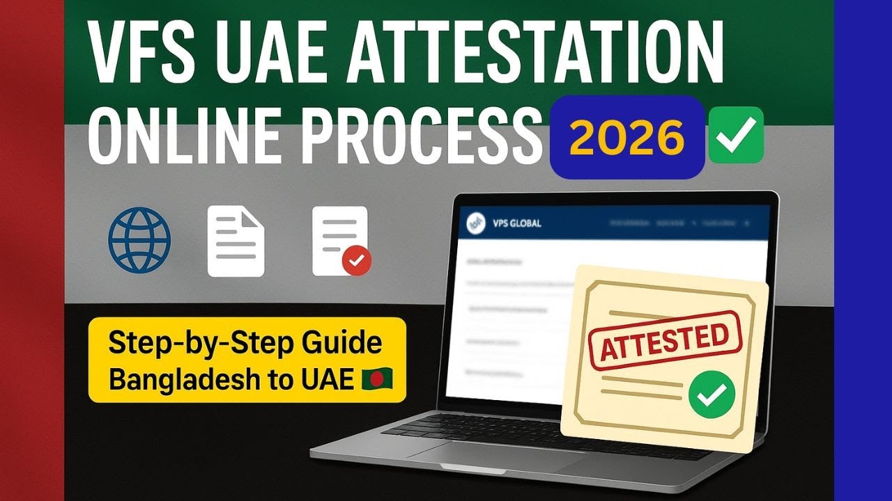 UAE Certificate Attestation  | VFS Certificate Attestation Process for UAE | VFS online application