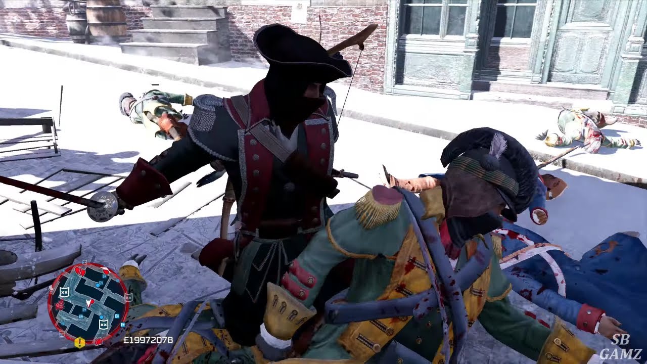 Assassin's Creed 3 Remastred Hessian's Outfit Free Roam Brutal Rampage PC Gameplay