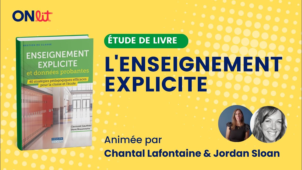 Partie 1 : l' enseignement explicite - chapitre 1