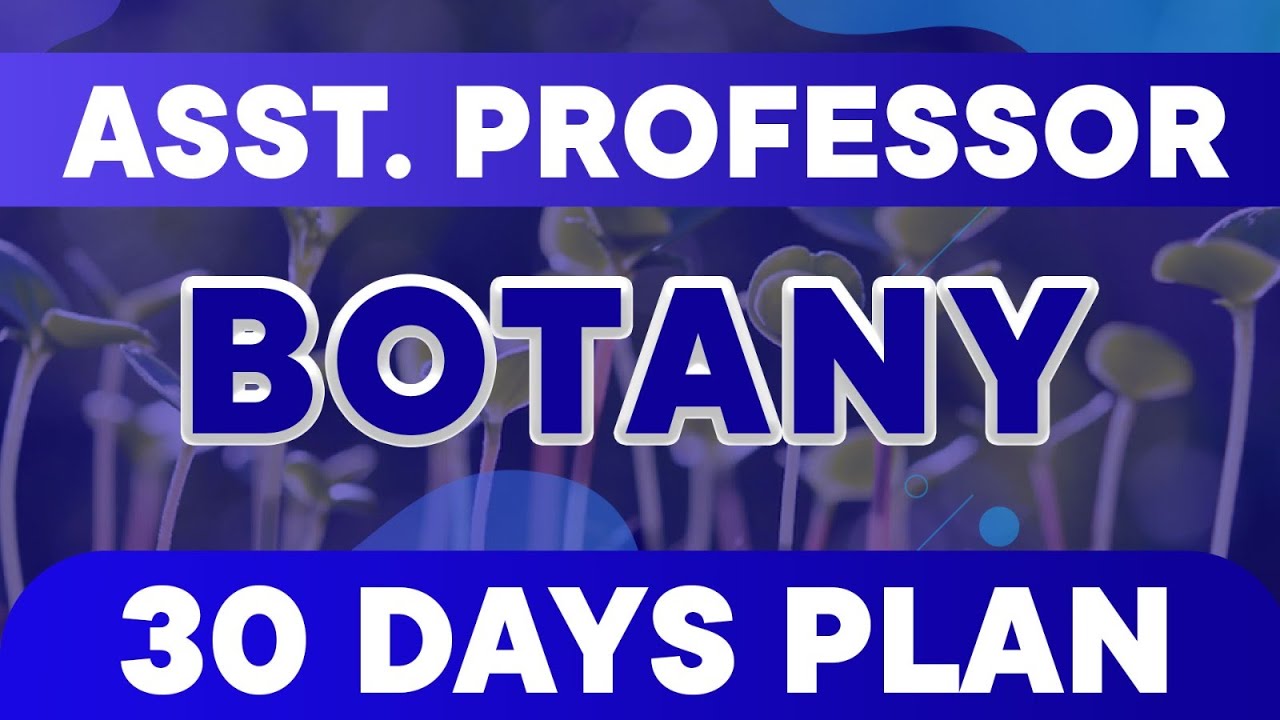 30 days plan || #asstprofessor ||#botany #college_lecturer #rpsc_college_lecturer #mppsc