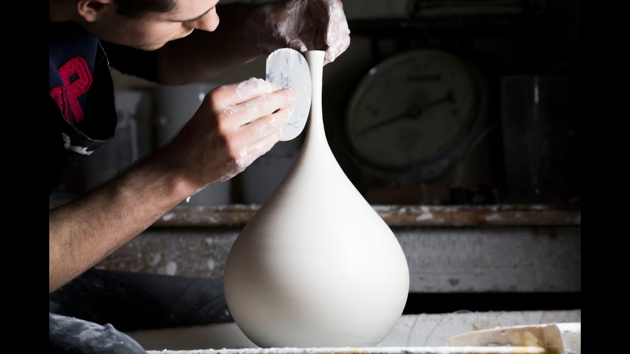 Throwing a Tall Long - Necked Vase - Matt Horne Pottery