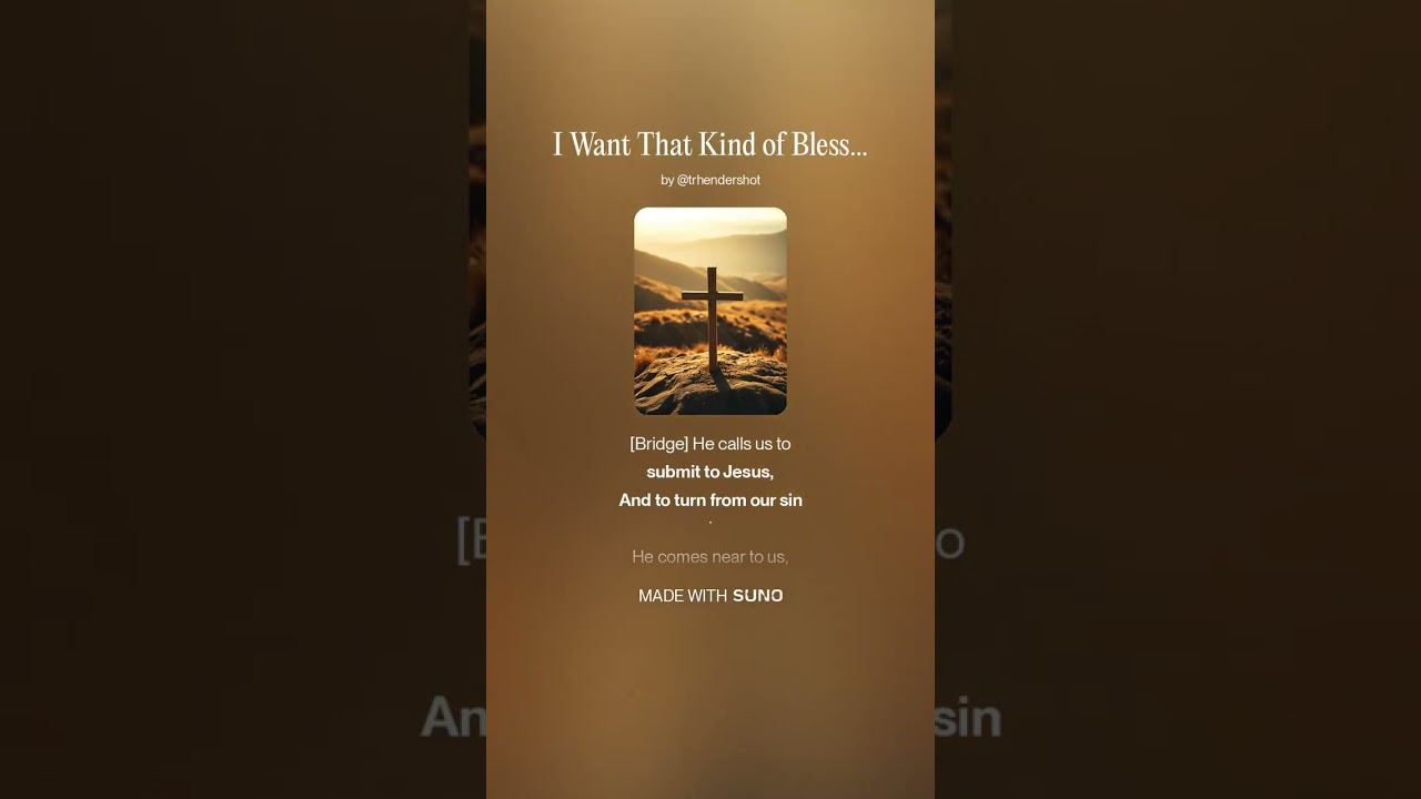 I Want That Kind of Blessing (He Draws us Near)