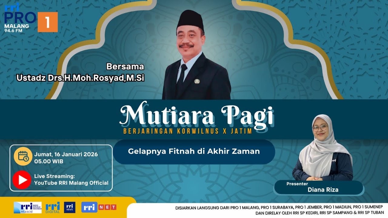 MUTIARA PAGI - Gelapnya Fitnah di Akhir Zaman
