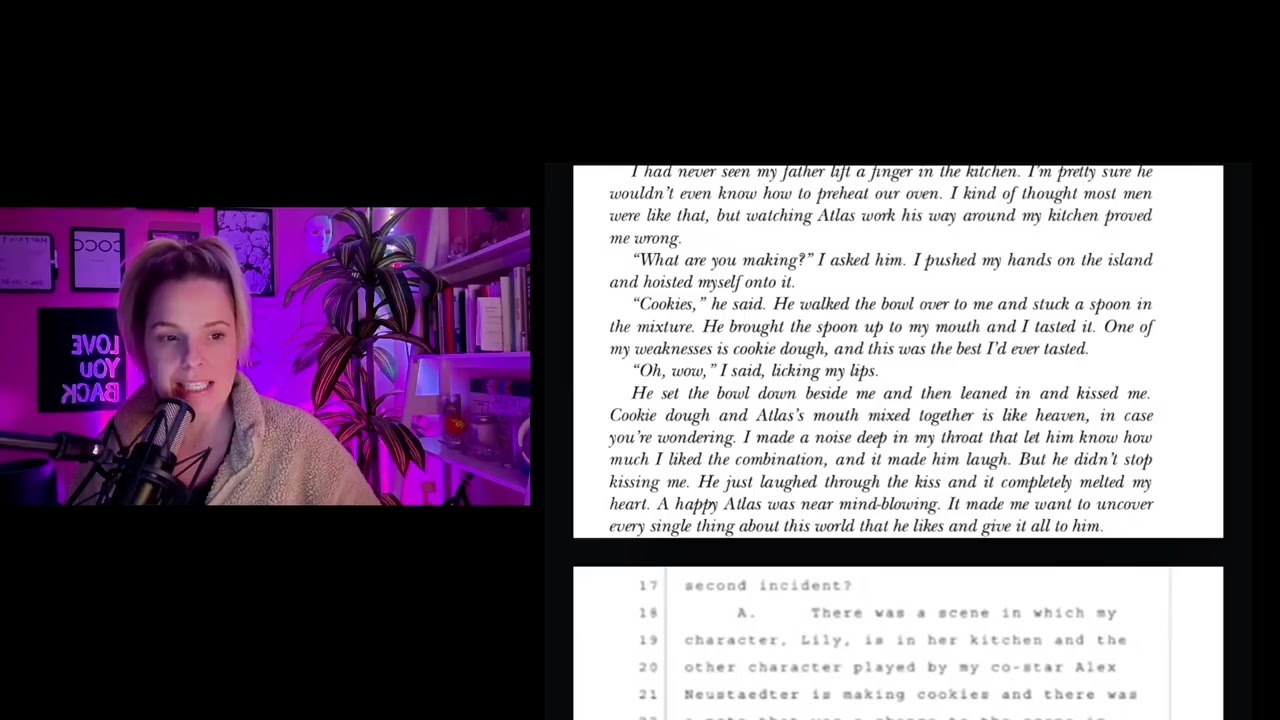 ISABELA FERRER's complaint against JUSTIN BALDONI is in the script!