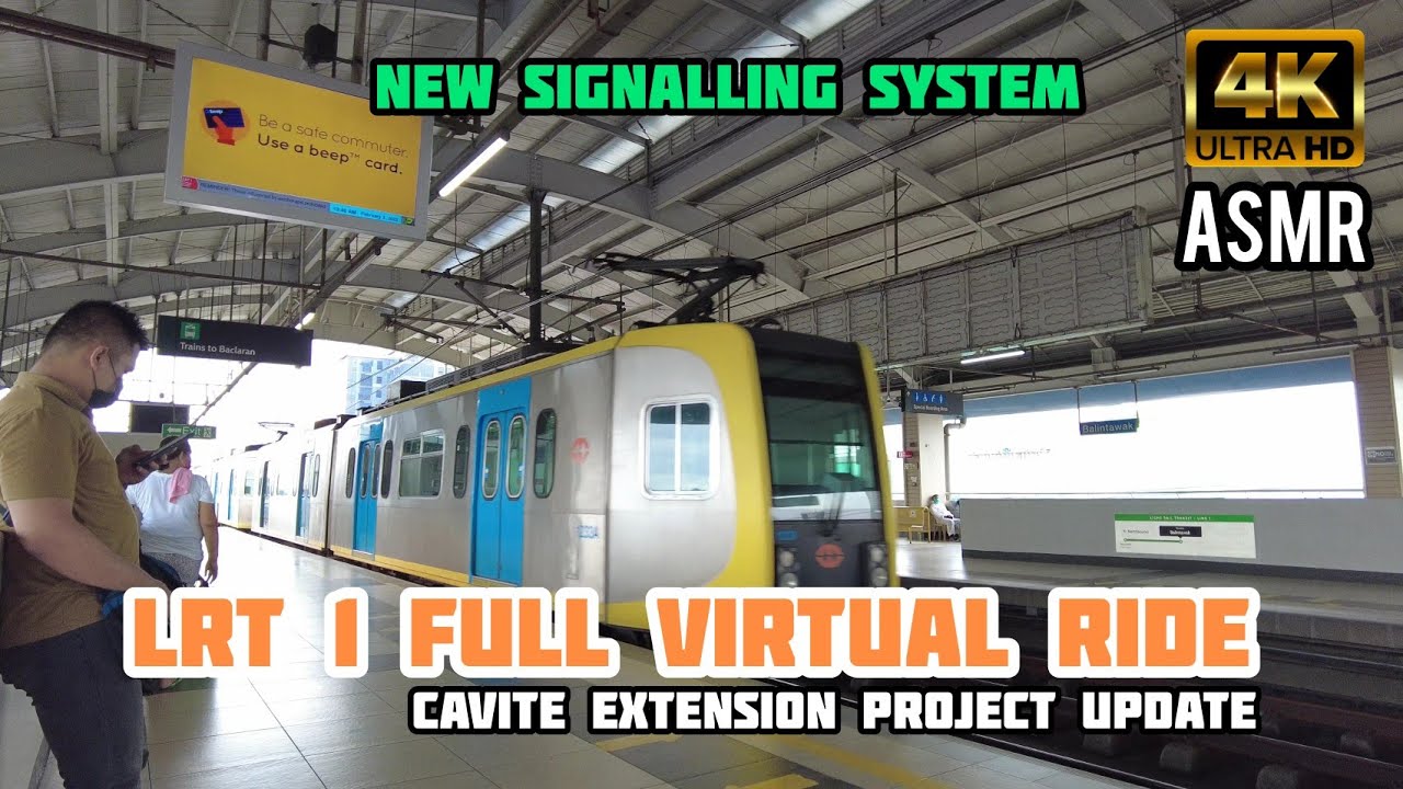 [4K] LRT 1 FULL VIRTUAL RIDE Balintawak to Baclaran +Cavite Extension Update and Baclaran Market