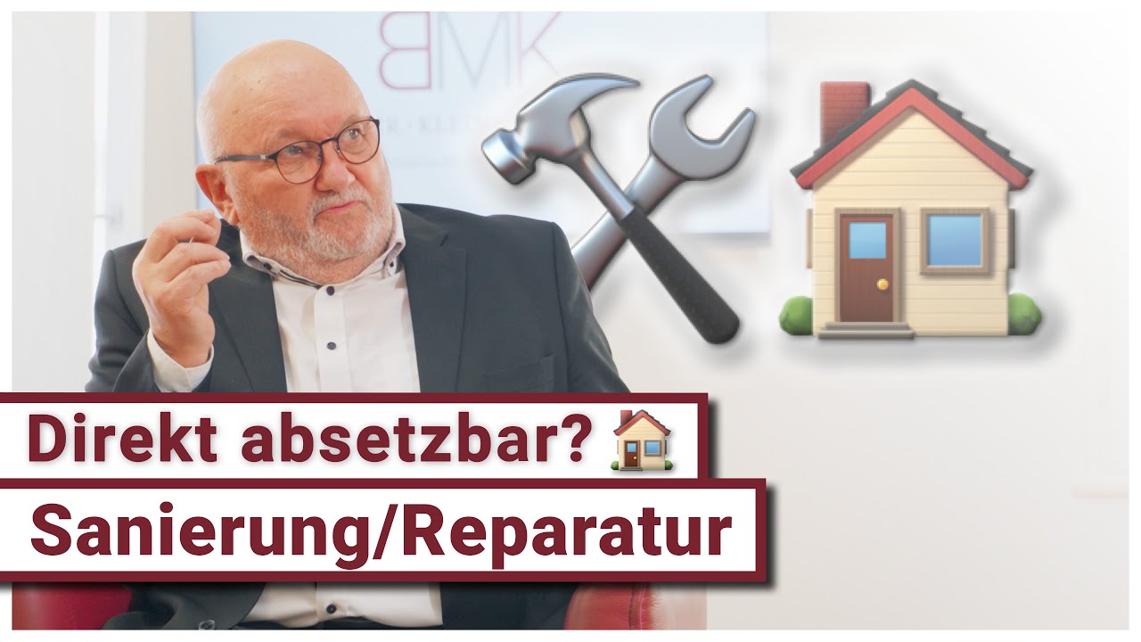 Erhaltungsaufwand vs. Herstellungskosten | BMK Steuertalk