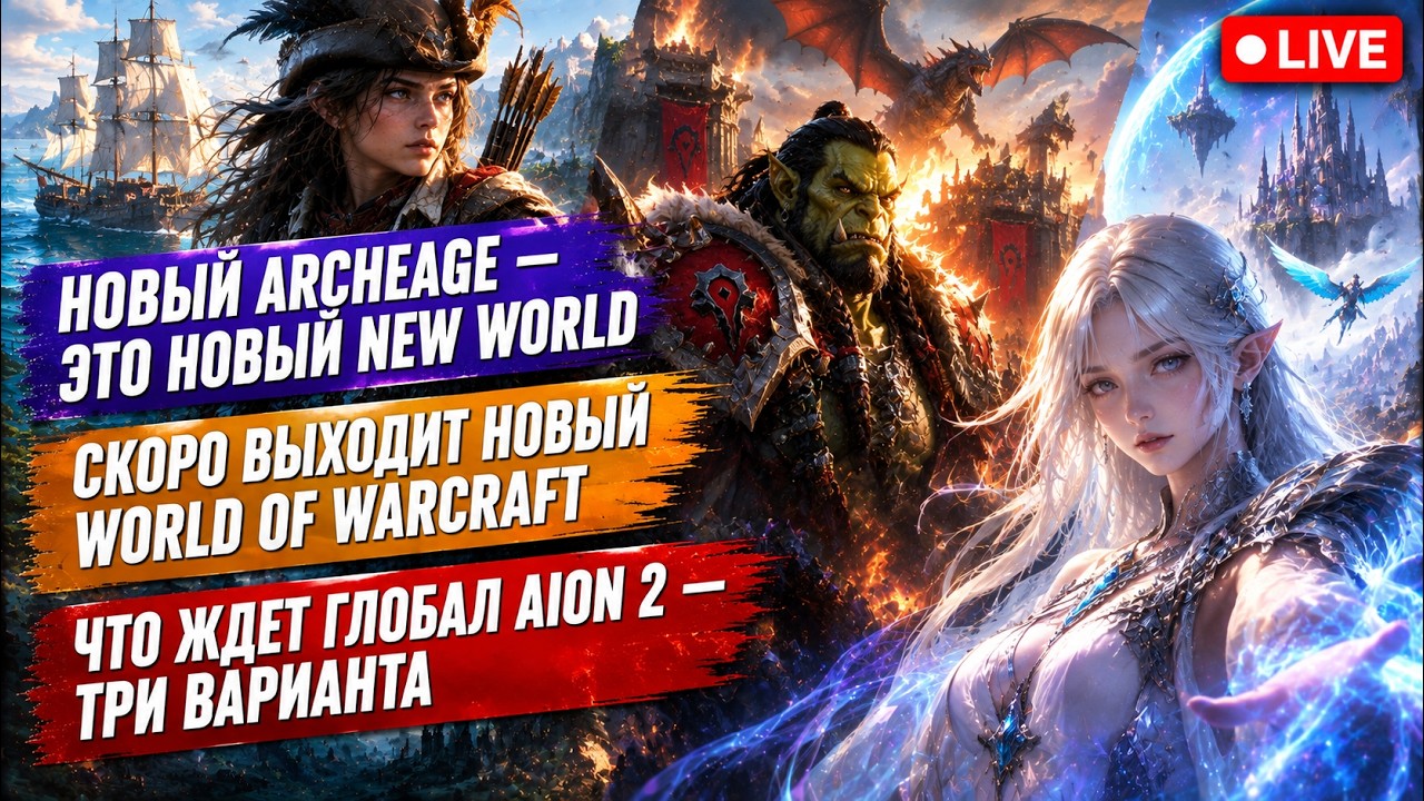 НОВЫЙ ARCHEAGE &mdash; ЭТО НОВЫЙ NEW WORLD, ВЫХОДИТ НОВЫЙ WORLD OF WARCRAFT, ЧТО ЖДЕТ ГЛОБАЛ AION 2