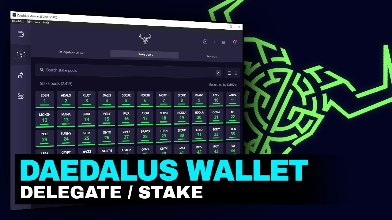 Daedalus Wallet Tutorial | Delegate to a Stake Pool & Earn Staking Rewards [English]