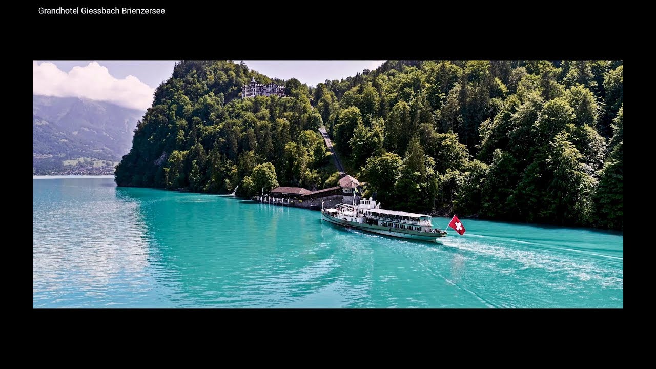 Grandhotel Giessbach und die Giessbachf&auml;lle bei Brienz