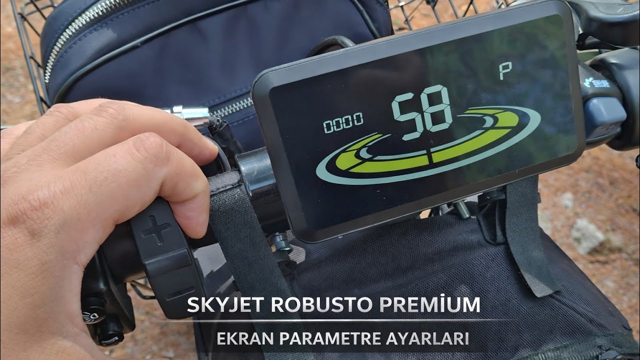 Skyjet Robusto Premium ekran parametre ayarları, güvenli sürüşle ilgili bilgiler 