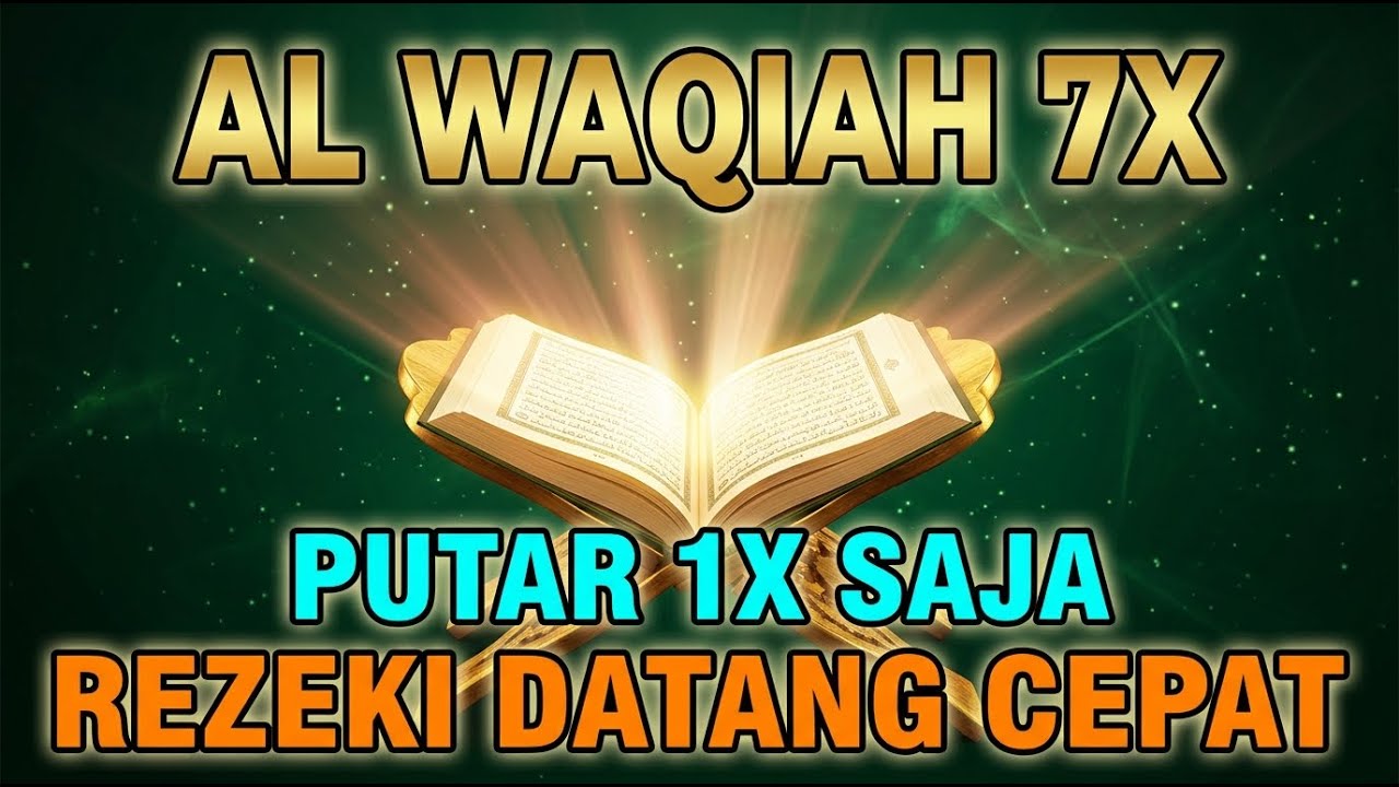 Putar Surah Al Waqiah 7X Sekali Saja InsyaAllah Rezeki Mengalir Tanpa Henti