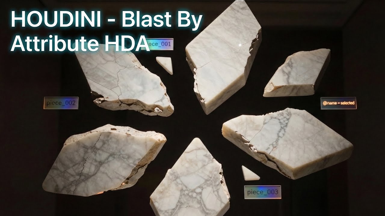 Houdini Blast By Attribute — a simple Houdini HDA that speeds up your geometry cleanup workflow.