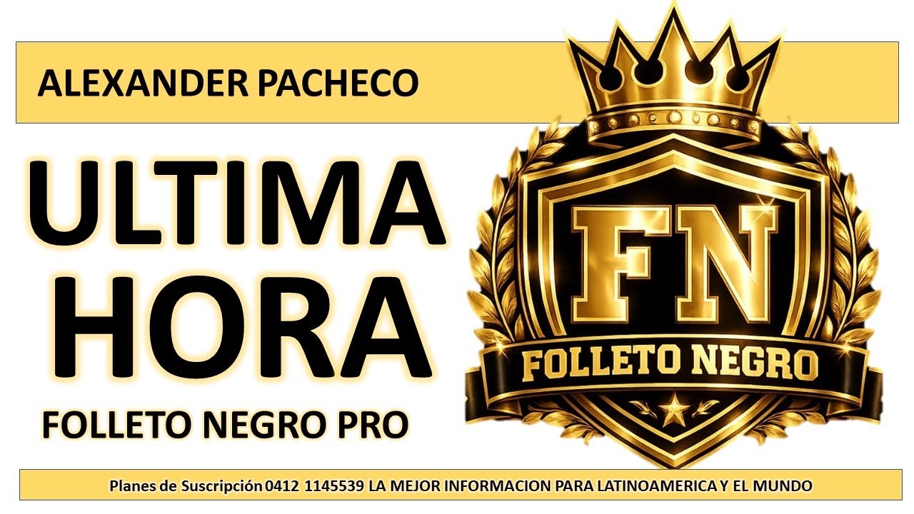 ULTIMA HORA.. FOLLETO NEGRO.. LA RINCONADA Y GULSTREAM PARK.. Domingo 15 Marzo y Sábado 14 