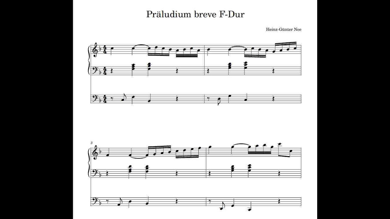 Präludium breve F-Dur - Neue Festliche Orgelmusik (Score)