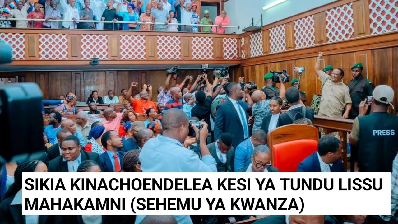 (SEHEMU YA KWANZA) SIKIA KINACHOEDELEA KESI YA TUNDU LISSU MAHAKAMANI.