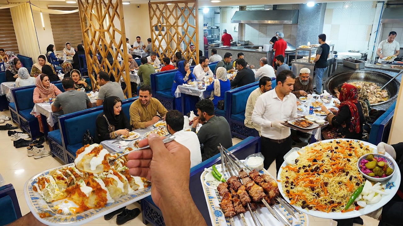 Most Famous Afghan Restaurant in Iran: Kabuli Pulao, Mantu and Kebabs!
