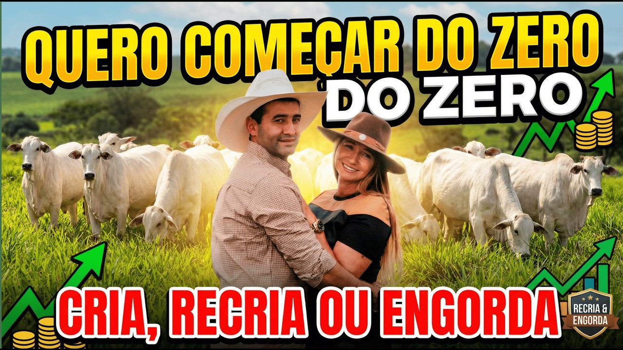 Como Começar do ZERO na Pecuária: Cria, Recria ou Engorda?