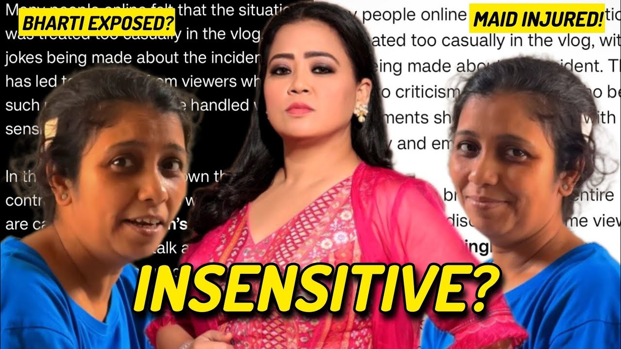 Bharti Singh’s Vlog BACKFIRES! Maid’s Injury Turned Into Comedy?