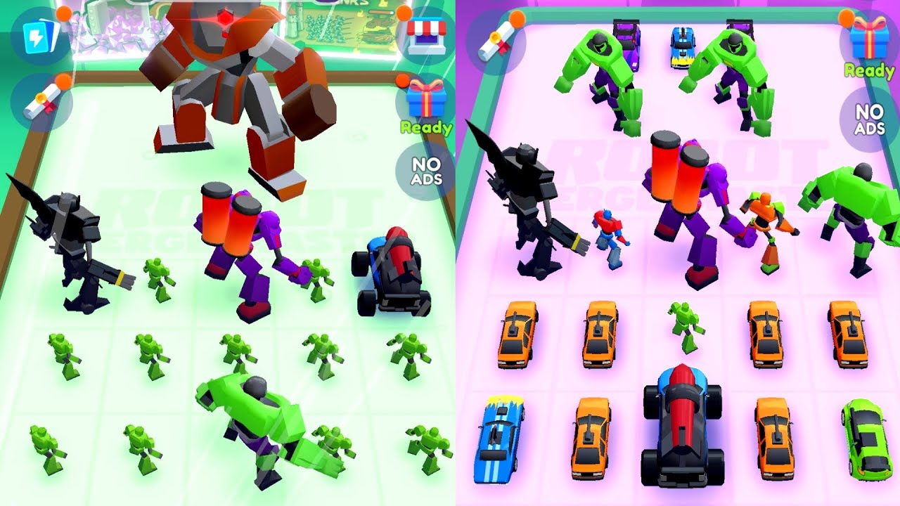 Robot Merge Master  Fusion Battle - Monster Cars vs Monster Robot Merge Battle 3D,