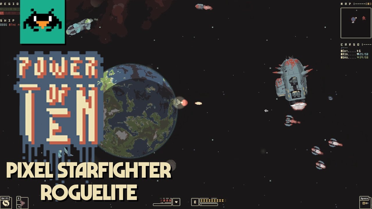 Gliding Across Pixelized Space as a Mercenary - Let's Try Power of Ten!