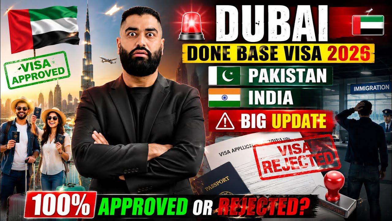 Done Base 🇦🇪 Dubai Visa 2026 | UAE Visa for Pakistan 🇵🇰 & India 🇮🇳 | Fast Approval Guide 100%