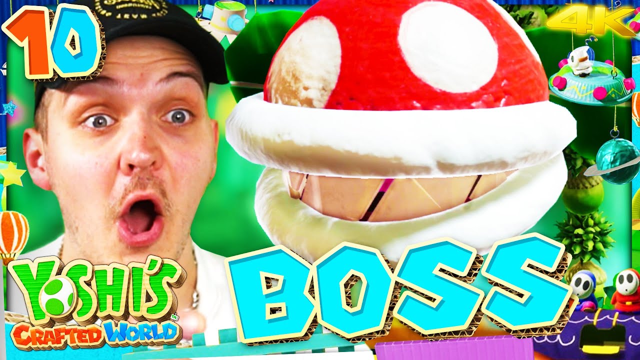 Let’s Play Yoshi's Crafted World #10 ✂️ Boss Piranha-Oktaeda