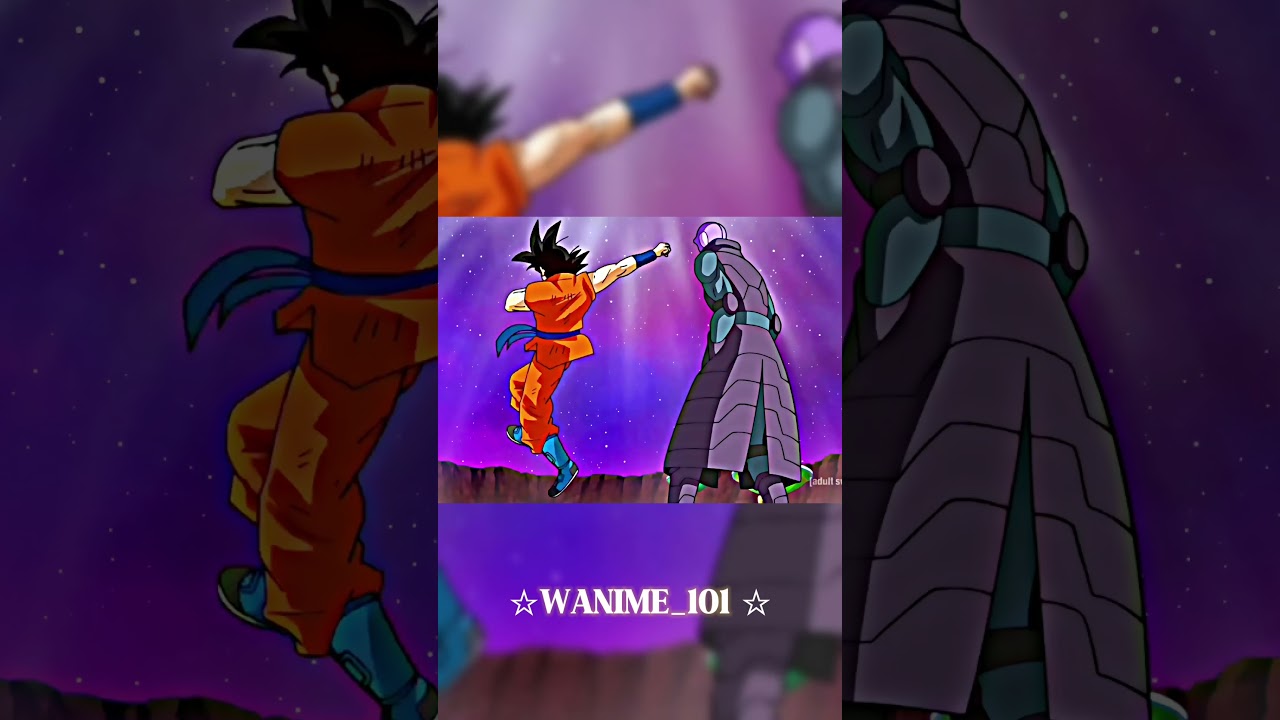 Goku manages to counter hit💀