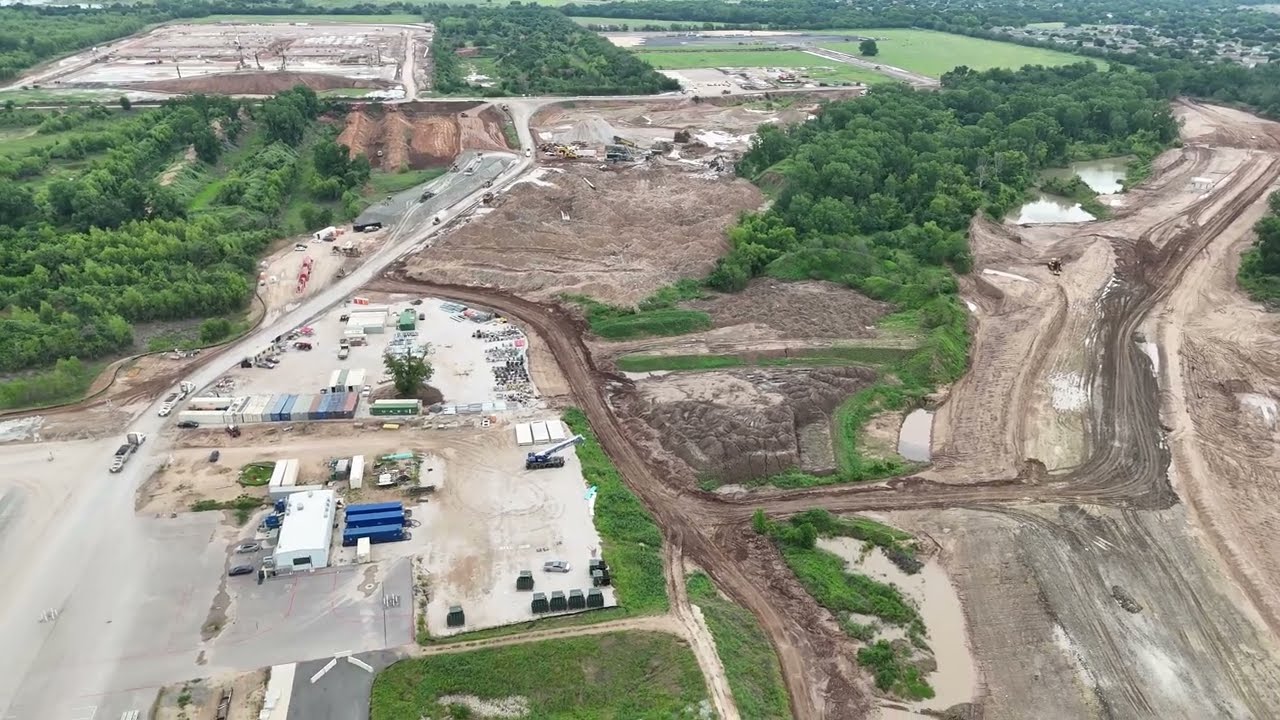 Tesla Gigafactory Texas | 5-23-26 | more views of Optimus bldg + wide shots of future expansion area