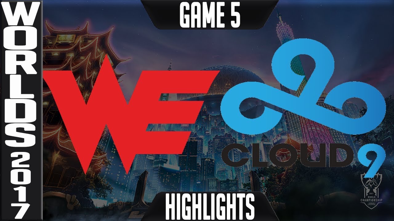 WE vs C9 Highlights Game 5 - Quarterfinal World Championship 2017 Team WE vs Cloud 9 G5