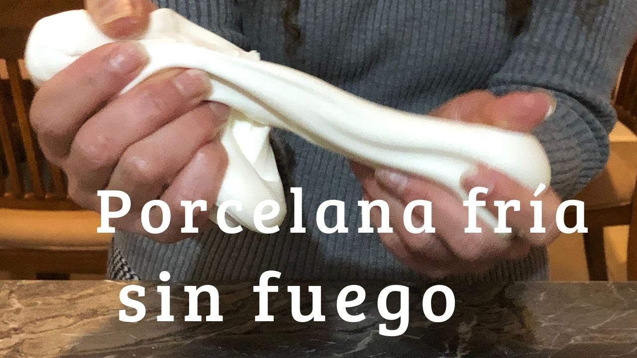 Porcelana fría sin fuego / How to make cold porcelain without fire
